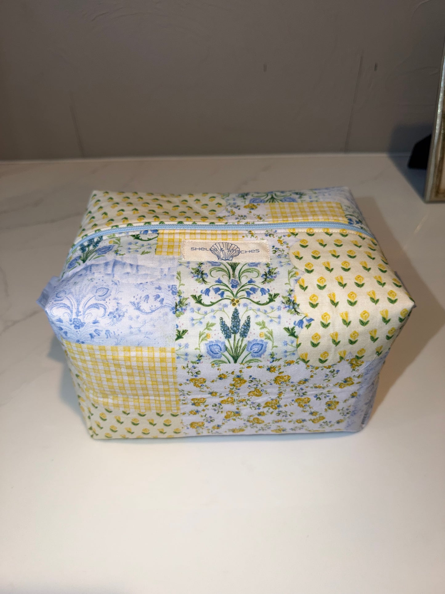 Patchwork Floral Toiletry Bag