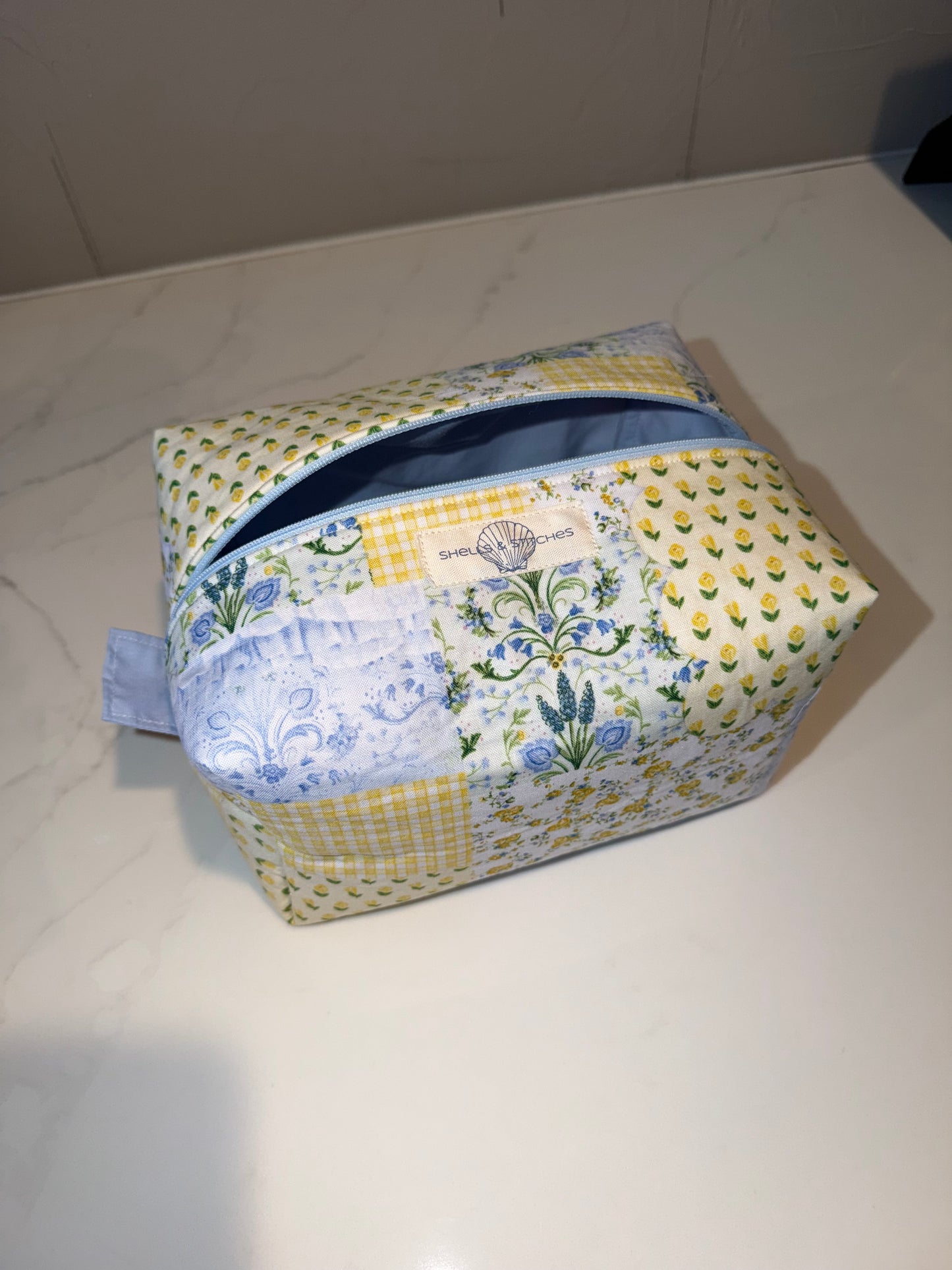Patchwork Floral Toiletry Bag