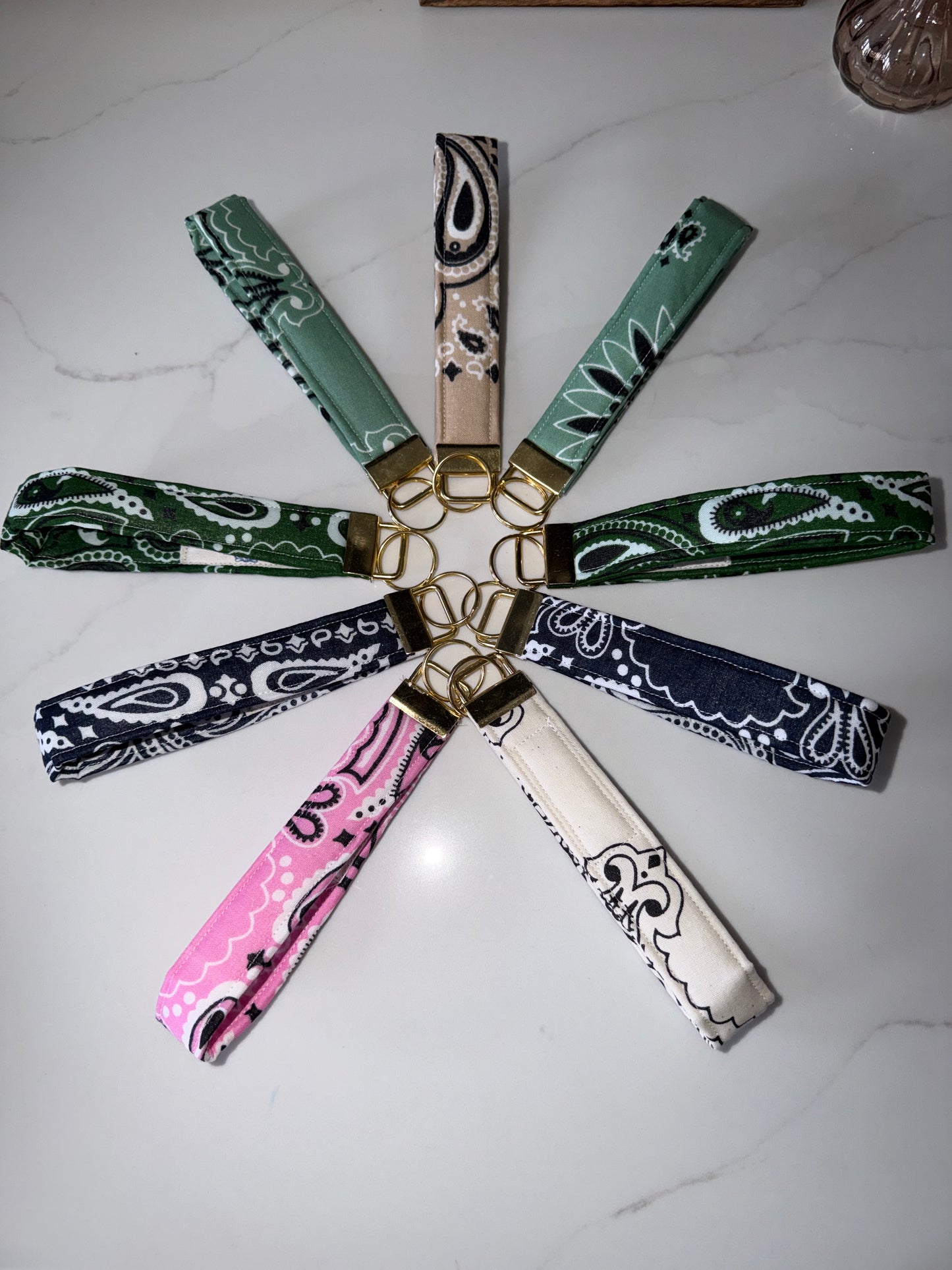 Bandana Wristlet Key Fob