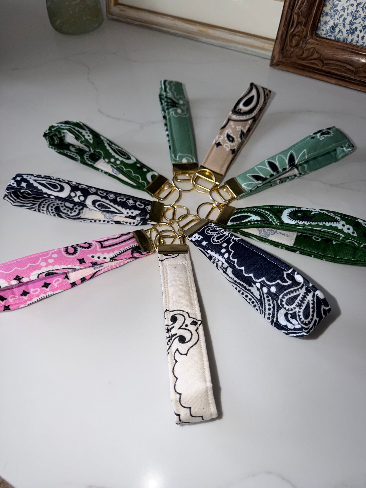 Bandana Wristlet Key Fob