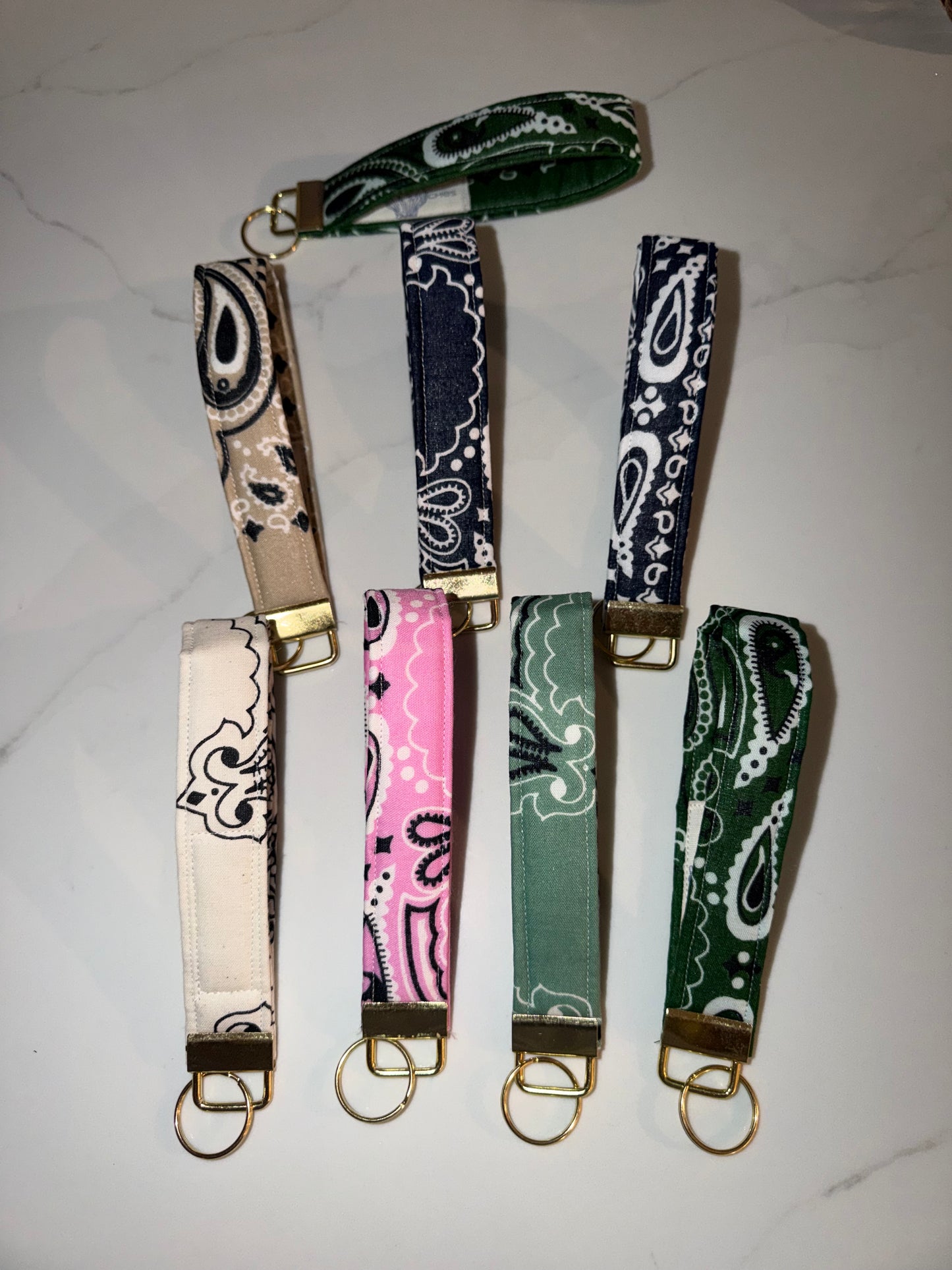 Bandana Wristlet Key Fob